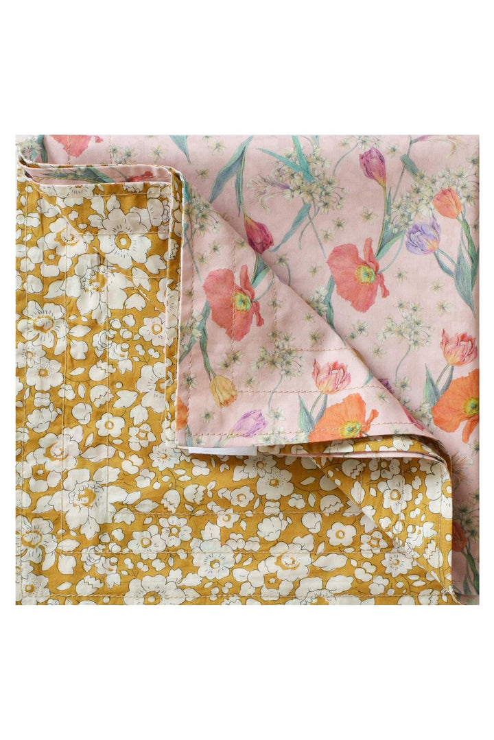 Reversible Stitch Napkin Set made with Liberty Fabric SPRING BLOOMS & BETSY BOO - Coco & Wolf