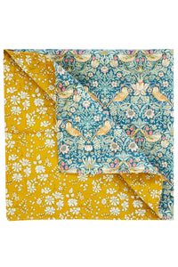 Reversible Stitch Napkin Set made with Liberty Fabric STRAWBERRY THIEF & CAPEL - Coco & Wolf