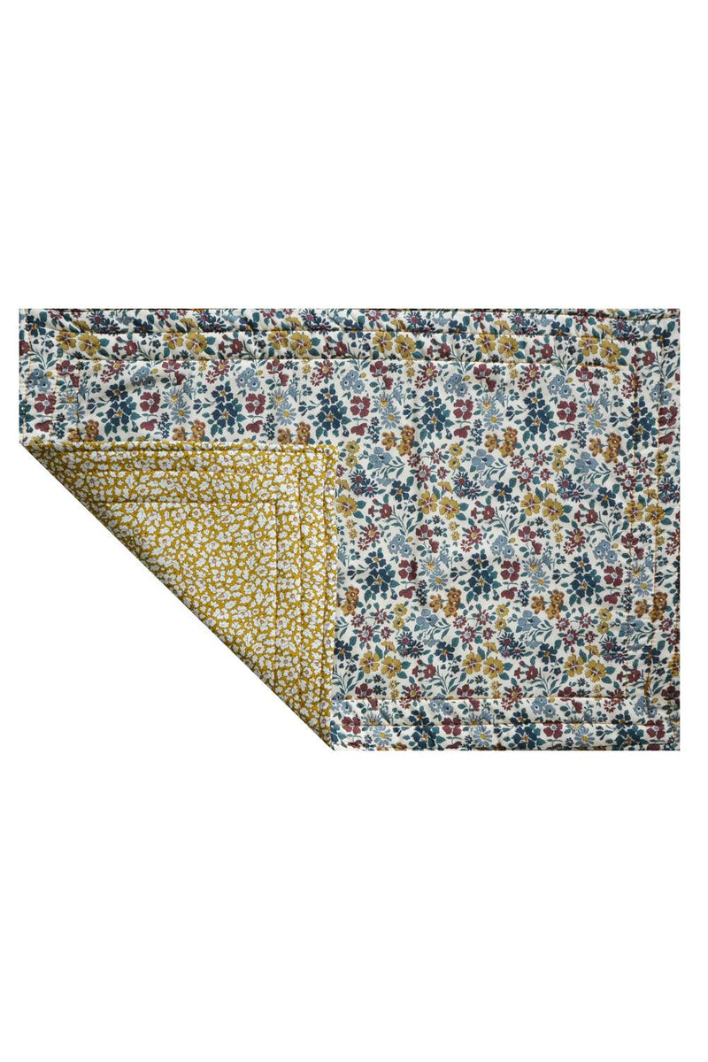 Reversible Stitch Placemat made with Liberty Fabric FEATHER MEADOW & ANNABELLA - Coco & Wolf