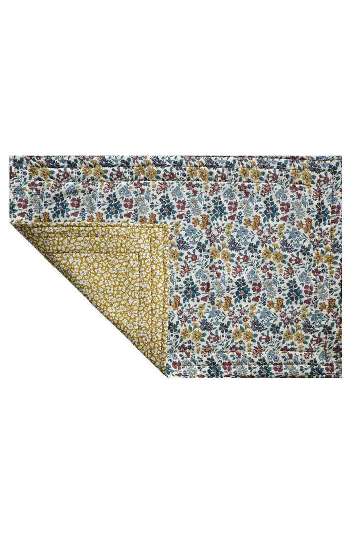 Reversible Stitch Placemat made with Liberty Fabric FEATHER MEADOW & ANNABELLA - Coco & Wolf