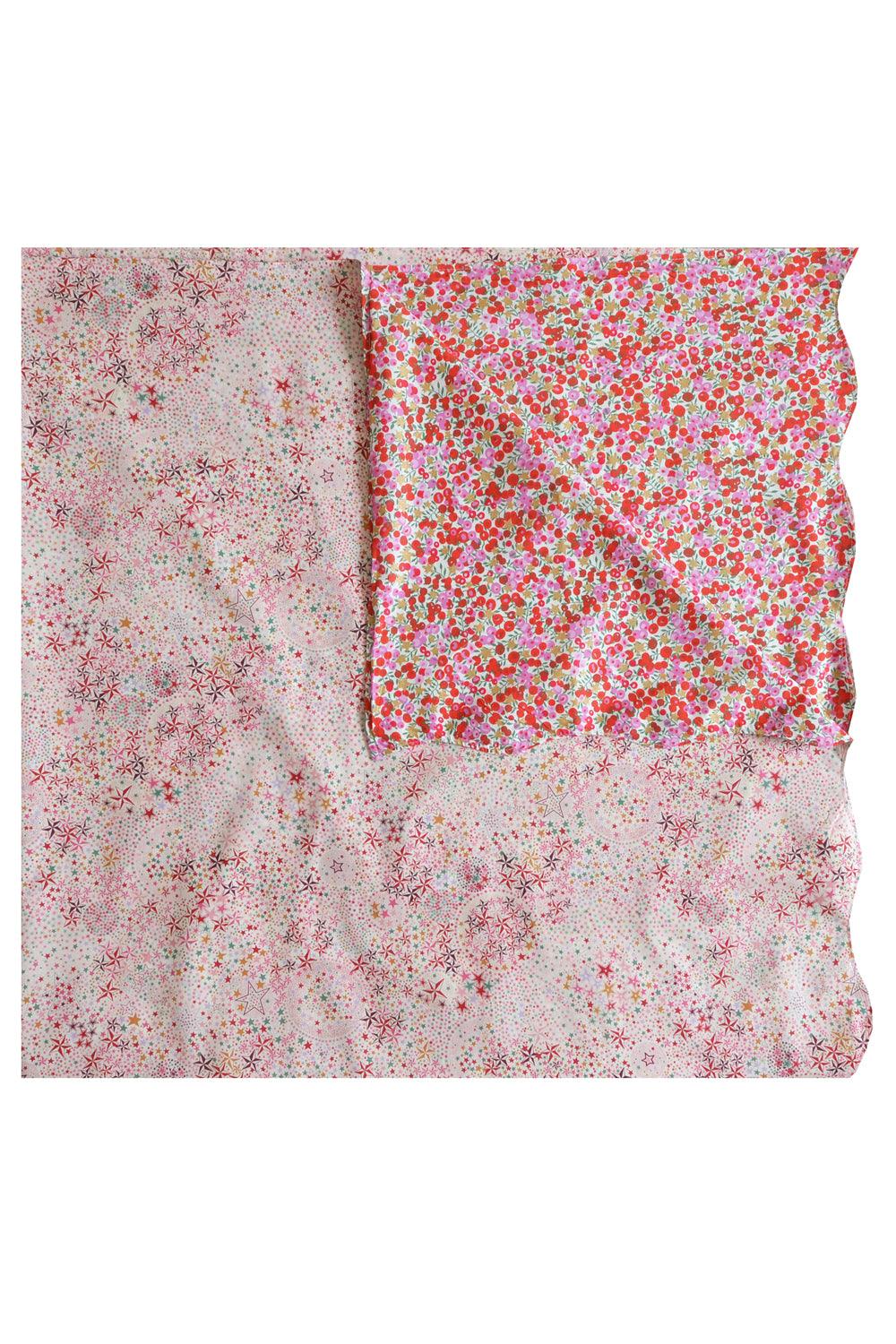 Reversible Wavy Tablecloth made with Liberty Fabric ADELAJDA'S WISH & WILTSHIRE STAR - Coco & Wolf