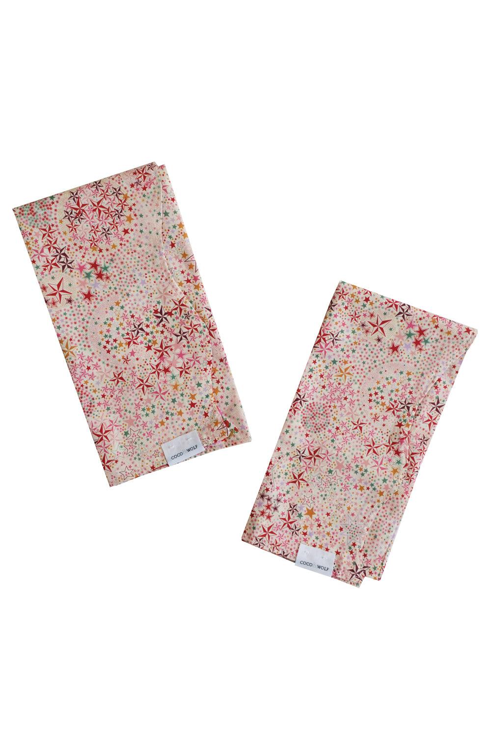 Reversible Wavy Napkin Set made with Liberty Fabric ADELAJDA'S WISH & WILTSHIRE STAR - Coco & Wolf