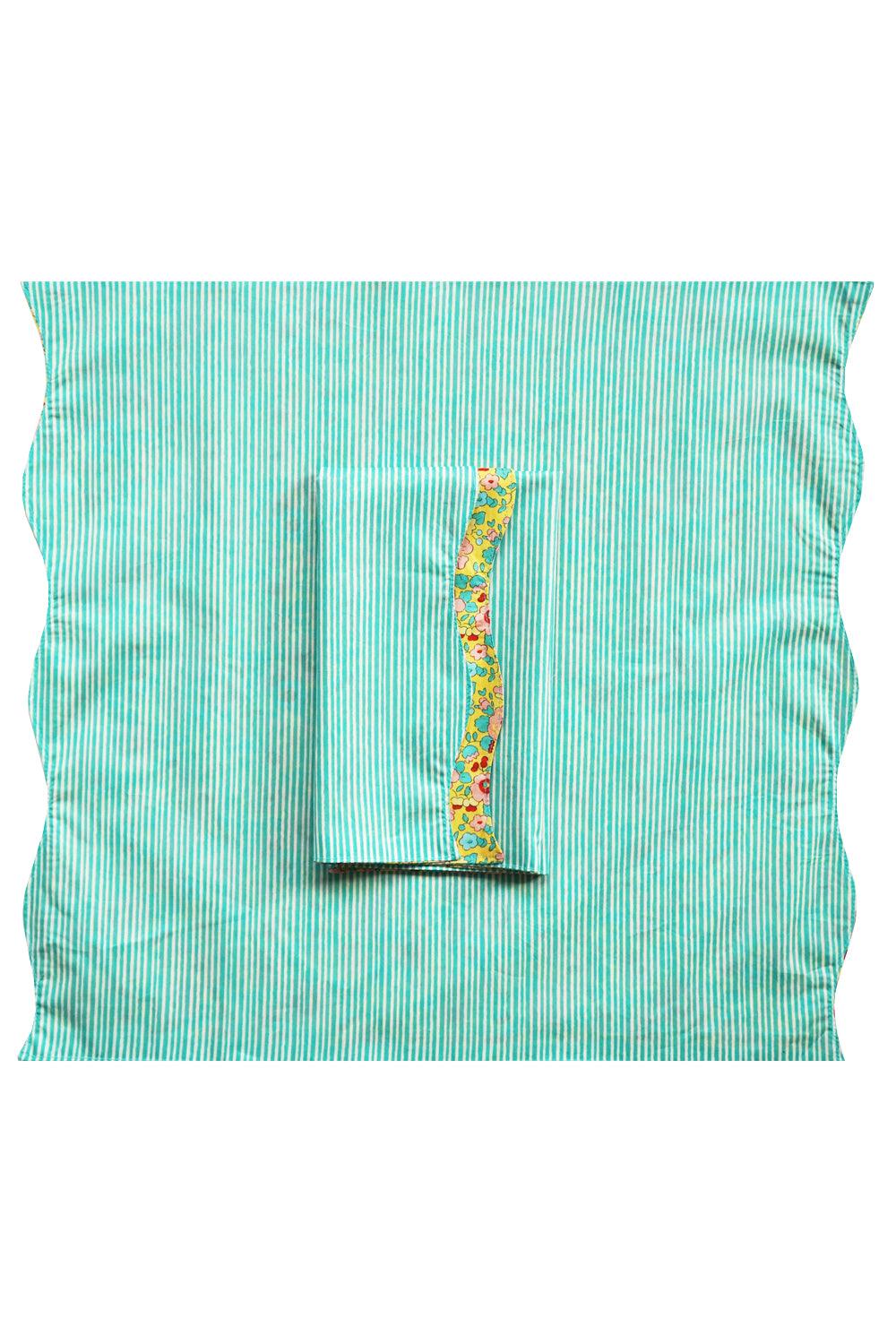 Reversible Wavy Napkin Set made with Liberty Fabric BETSY & ELEMENTS - Coco & Wolf