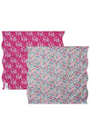 Reversible Wavy Napkin Set made with Liberty Fabric BETSY CANDY FLOSS & CAPEL - Coco & Wolf