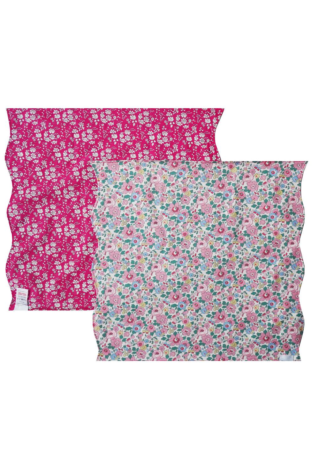 Reversible Wavy Napkin Set made with Liberty Fabric BETSY CANDY FLOSS & CAPEL - Coco & Wolf