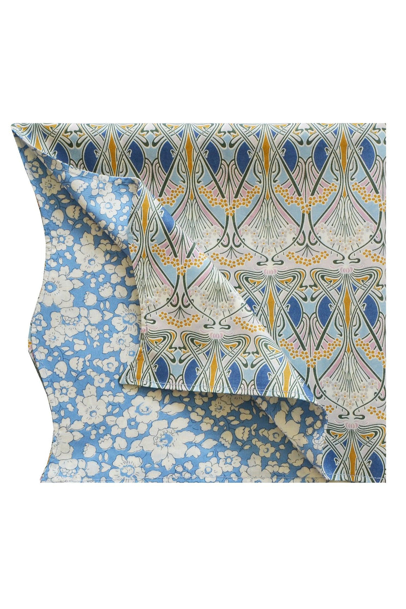 Reversible Wavy Napkin Set made with Liberty Fabric IANTHE & BETSY BOO - Coco & Wolf