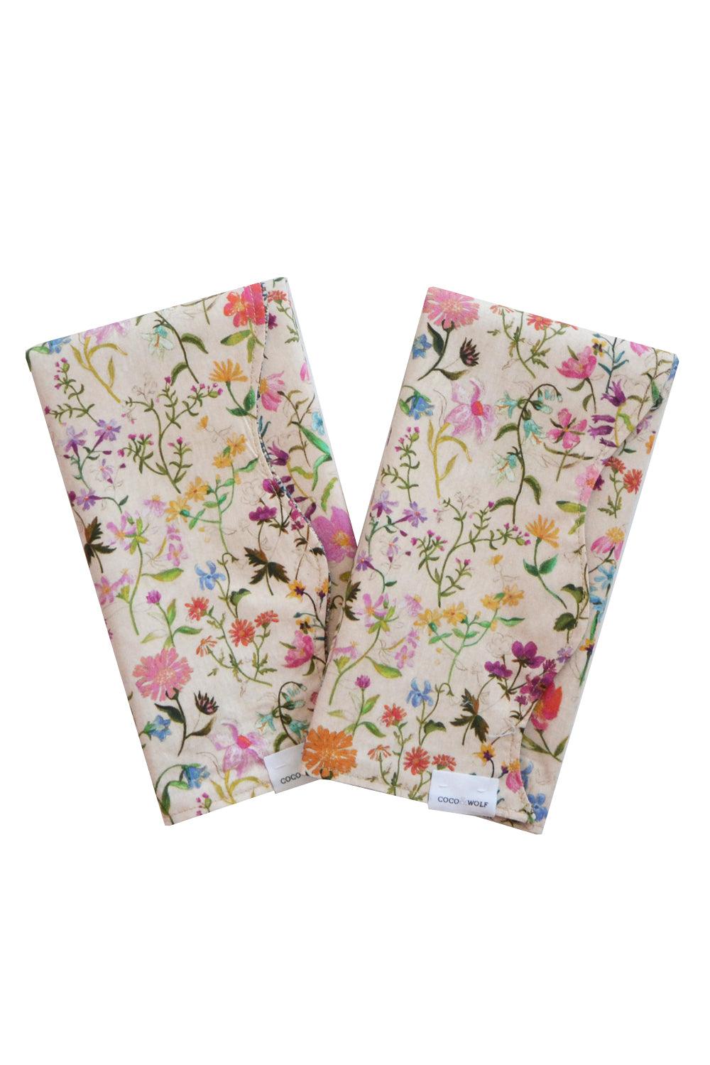 Reversible Wavy Napkin Set made with Liberty Fabric LINEN GARDEN - Coco & Wolf