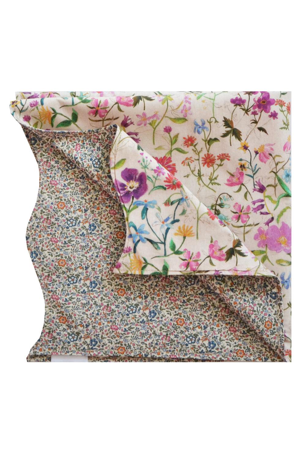 Reversible Wavy Napkin Set made with Liberty Fabric LINEN GARDEN - Coco & Wolf