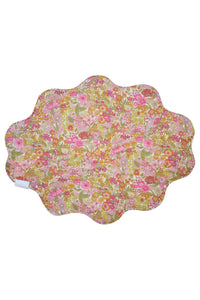 Reversible Wavy Placemat made with Liberty Fabric DREAMS OF SUMMER & MARGARET ANNIE - Coco & Wolf