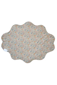 Reversible Wavy Placemat made with Liberty Fabric LINEN GARDEN & KATIE & MILLIE - Coco & Wolf