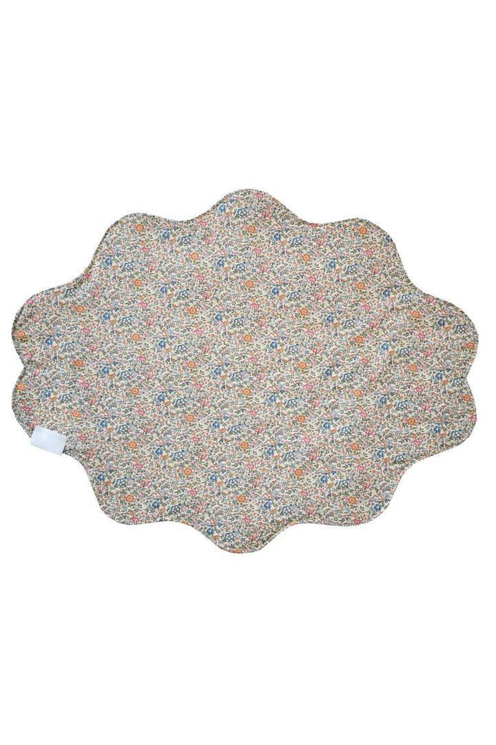 Reversible Wavy Placemat made with Liberty Fabric LINEN GARDEN & KATIE & MILLIE - Coco & Wolf