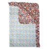 Ruffle Bedspread made with Liberty Fabric D'ANJO MUSTARD & THORPE RUST - Coco & Wolf