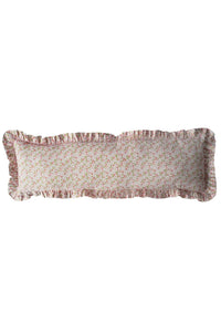 Ruffle Bolster Lumbar Cushion made with Liberty Fabric PAYSANNE BLOSSOM - Coco & Wolf