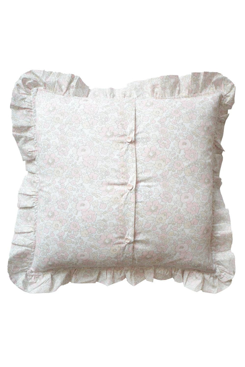 Ruffle Cushion made with Liberty Fabric BETSY LACE - Coco & Wolf