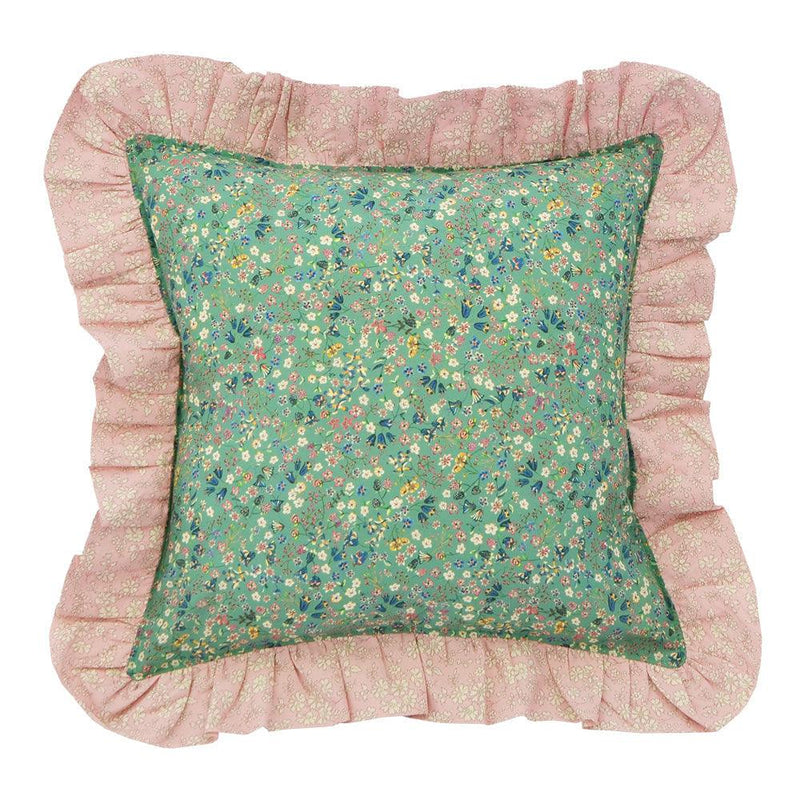Ruffle Cushion made with Liberty Fabric DONNA LEIGH & CAPEL - Coco & Wolf