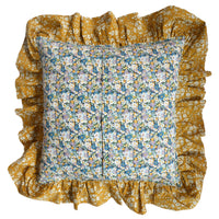 Ruffle Cushion made with Liberty Fabric LIBBY & CAPEL - Coco & Wolf