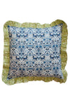 Ruffle Cushion made with Liberty Fabric LODDEN & CAPEL PISTACHIO - Coco & Wolf