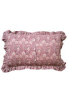 Oblong Ruffle Cushion made with Liberty Fabric QUEEN HERA - Coco & Wolf