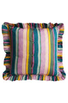 Ruffle Cushion made with Striped Liberty Fabric ARCHIVE SWATCH - Coco & Wolf