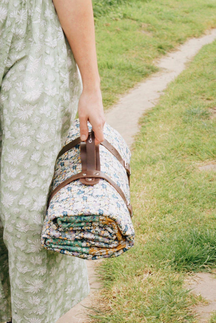 Ruffle Picnic Blanket made with Liberty Fabric LIBBY - Coco & Wolf