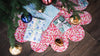 Scallop Edge Christmas Tree Mat made with Liberty Fabric WILTSHIRE STAR - Coco & Wolf