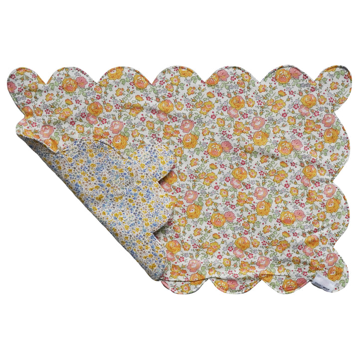 Reversible Scalloped Placemat made with Liberty Fabric FELICITE & PHOEBE