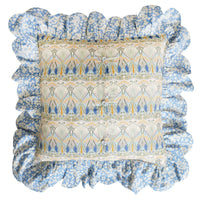 Scallop Ruffle Cushion made with Liberty Fabric IANTHE & BETSY BOO - Coco & Wolf