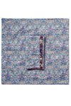 Reversible Wavy Napkin Set made with Liberty Fabric THORPE RUST & STRAWBERRY THIEF SPRING BLUE