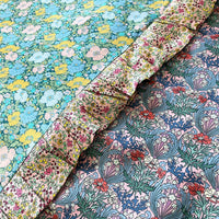 Silk Bedspread made with Liberty Fabric MEADOW SONG & BRONWYN - Coco & Wolf