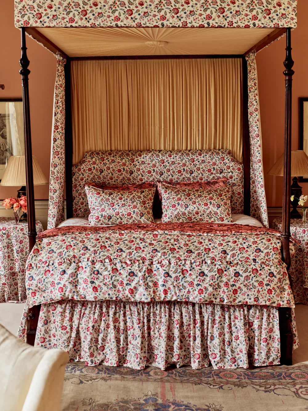 Complete Bedding Set made with Liberty Fabric EVA BELLE