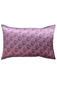 Silk Pillowcase made with Liberty Fabric CAPEL AUBERGINE - Coco & Wolf