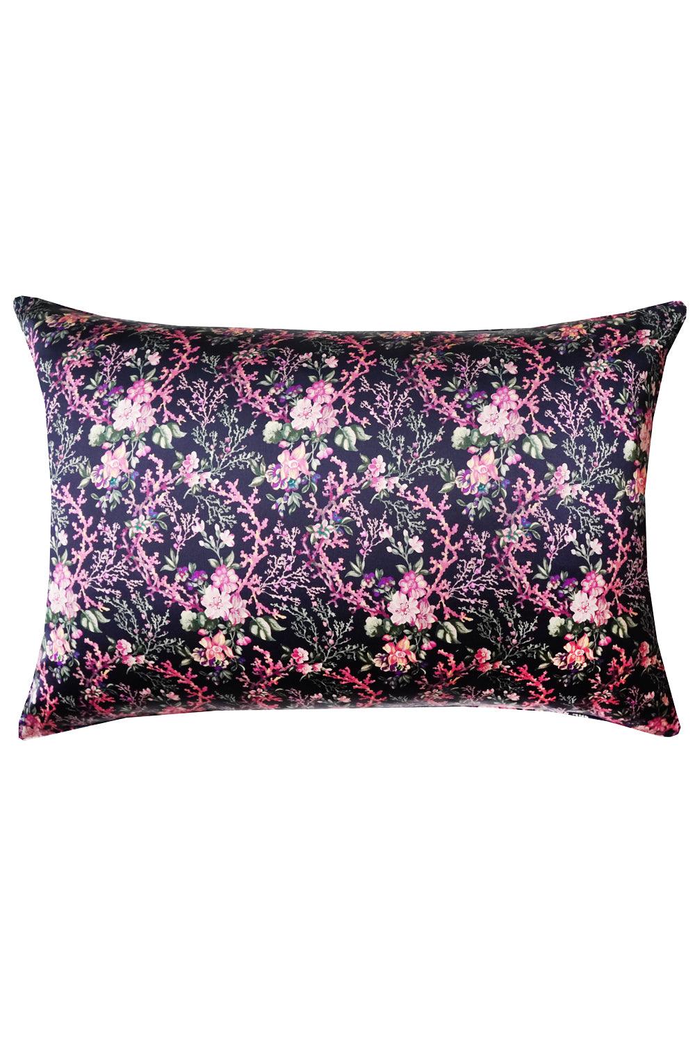Silk Pillowcase made with Liberty Fabric CORAL MEADOW - Coco & Wolf