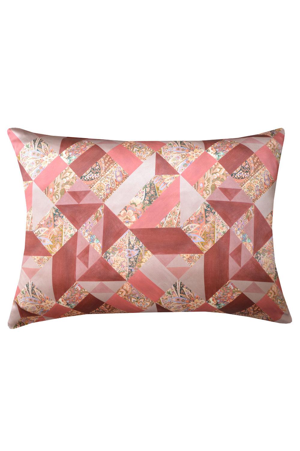 Silk Pillowcase made with Liberty Fabric EASTERN PATCHWORK - Coco & Wolf