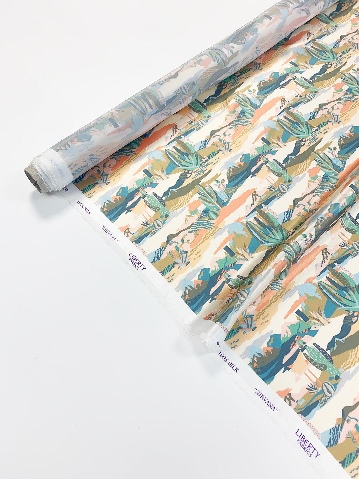 Silk Pillowcase made with Liberty Fabric NIRVANA - Coco & Wolf