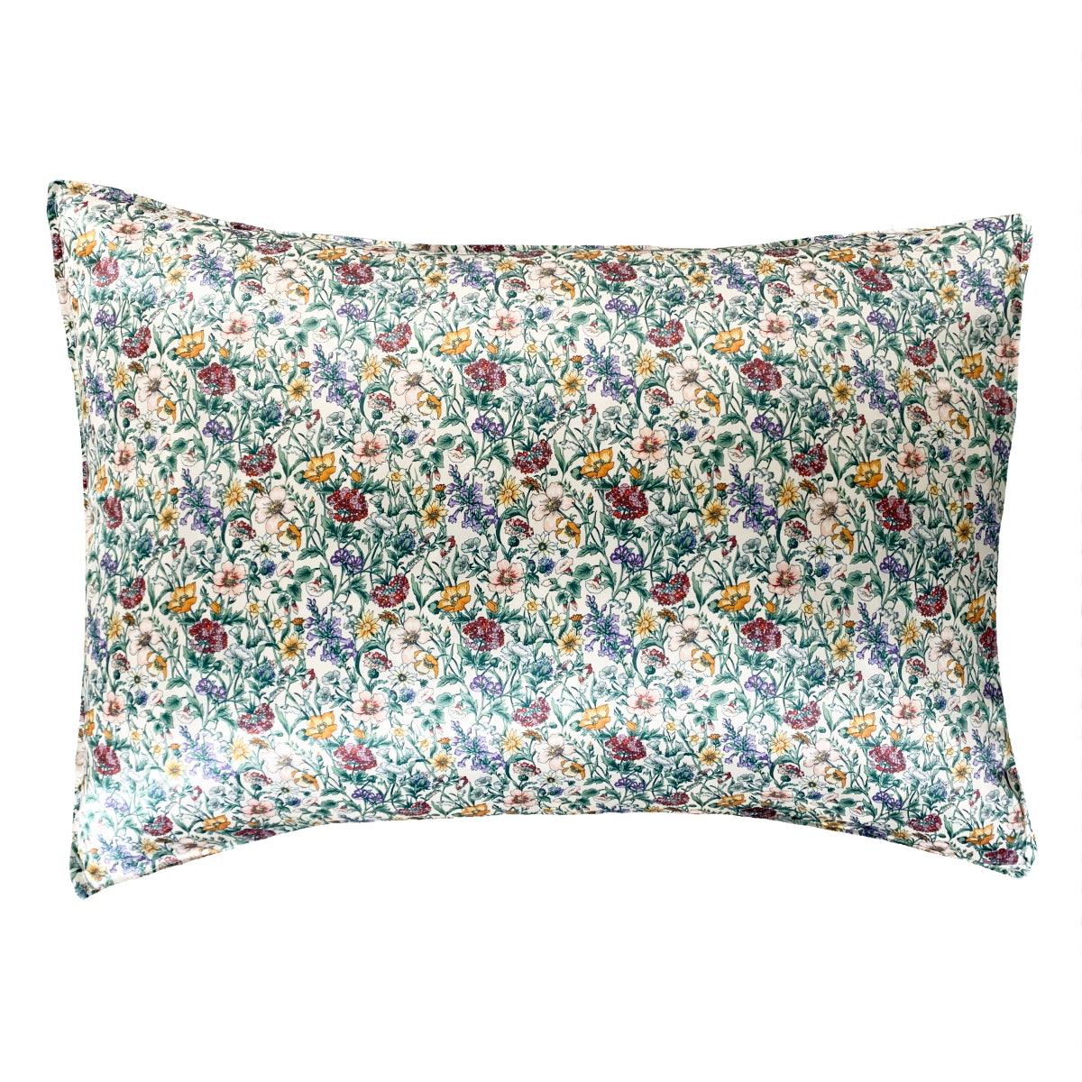 Silk Pillowcase made with Liberty Fabric RACHEL MEADOW - Coco & Wolf