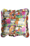 Silk Ruffle Cushion made with Liberty Fabric PROSPECT ROAD - Coco & Wolf