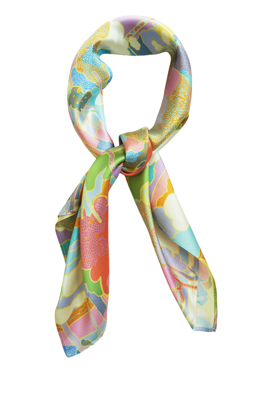 100% silk scarf made with Liberty fabric in prospect road, handmade in England