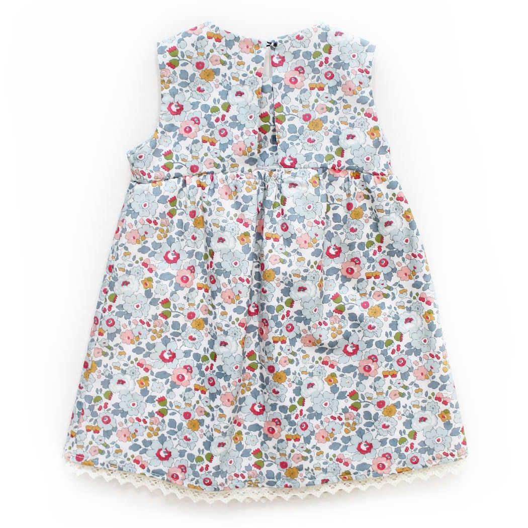 Sleeveless Dress Liberty Fabric BETSY GREY - Coco & Wolf