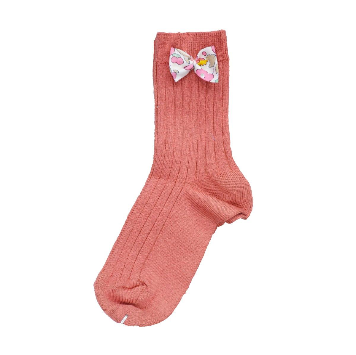 Sorbet Bow Ankle Socks Liberty Fabric BETSY ROSE - Coco & Wolf