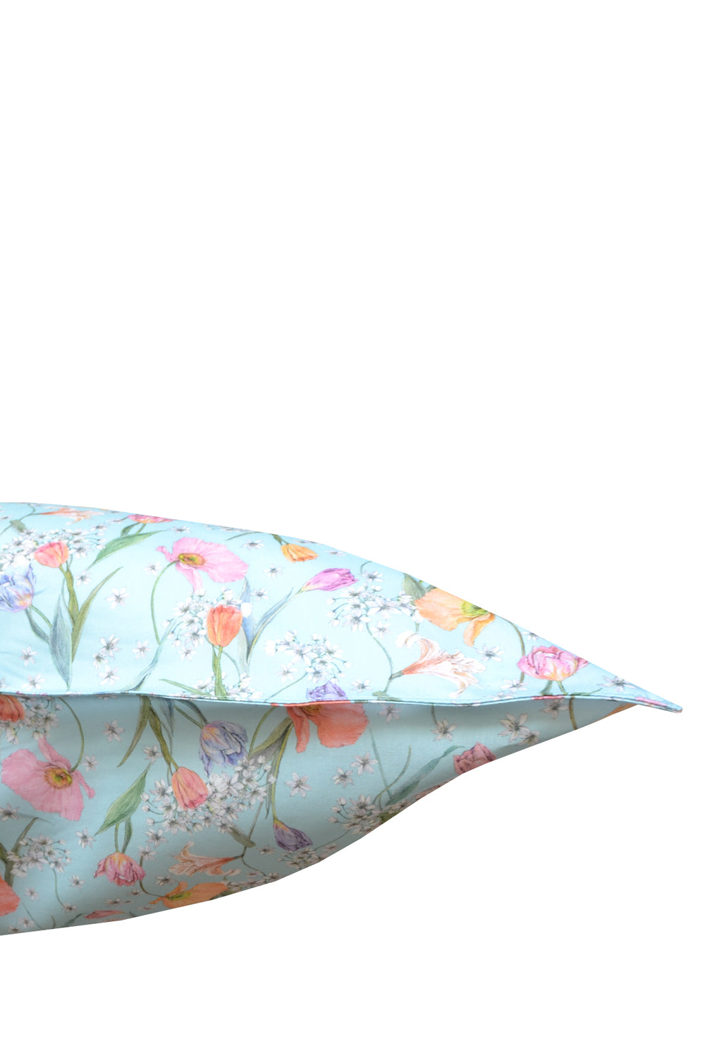 Pillowcase made with Liberty Fabric SPRING BLOOMS BLUE