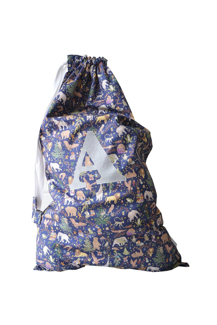 Storage Sack made with Liberty Fabric CHRISTMAS