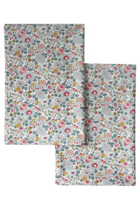 Tea Towel Set made with Liberty Fabric BETSY GREY - Coco & Wolf