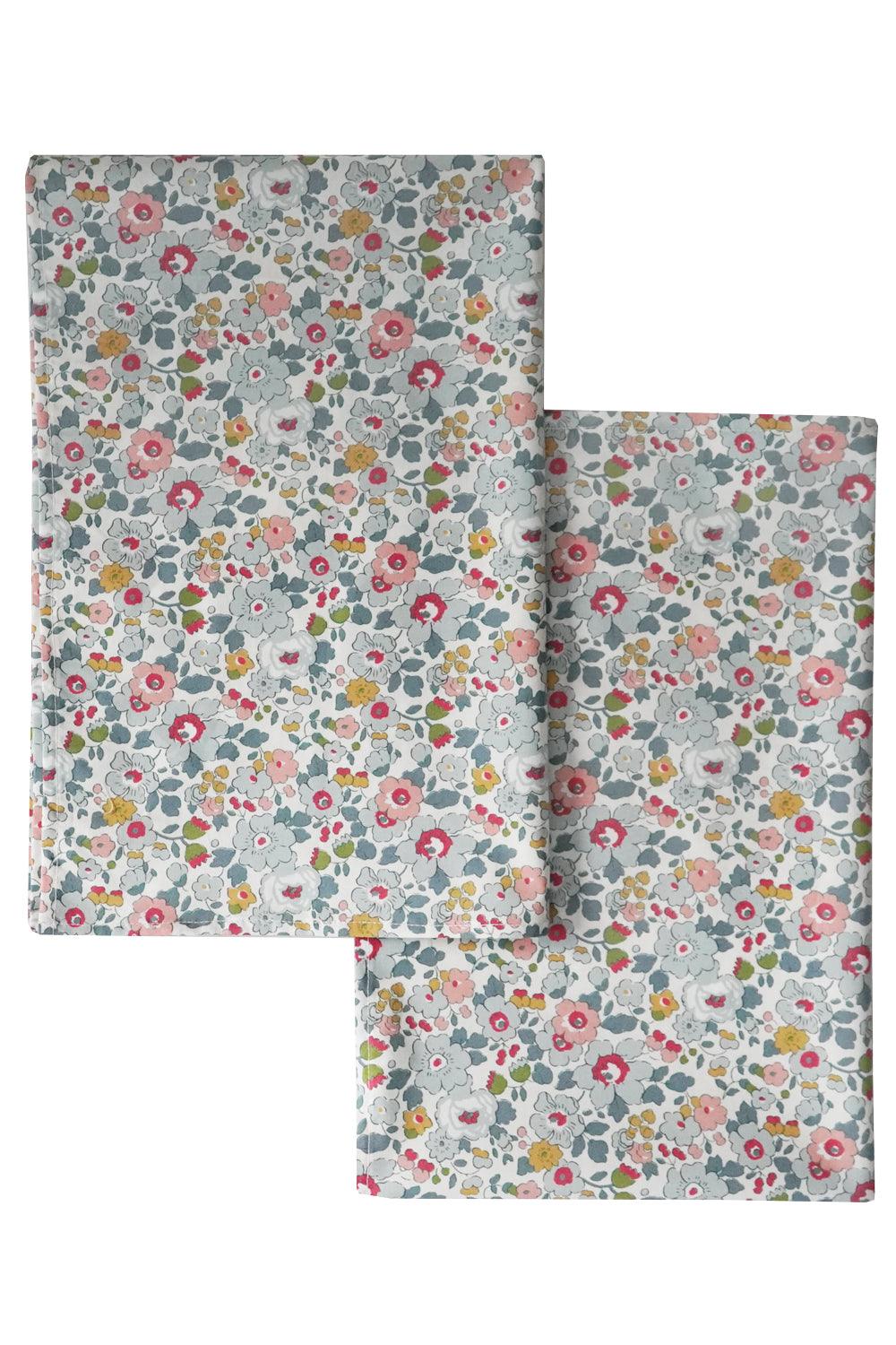 Tea Towel Set made with Liberty Fabric BETSY GREY - Coco & Wolf