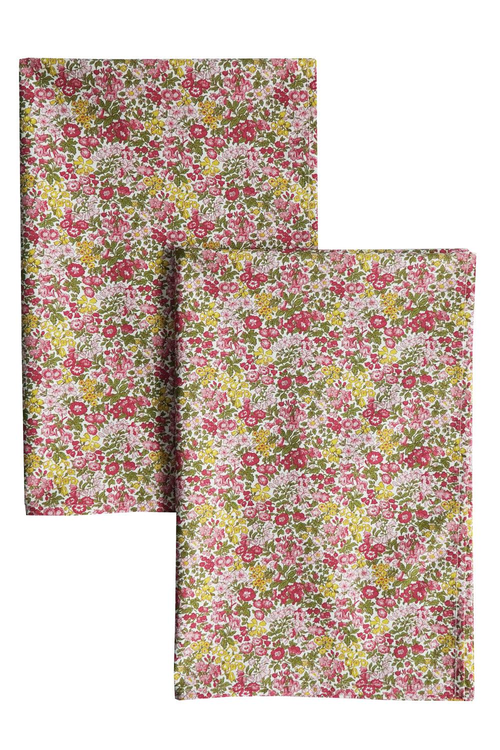 Tea Towel Set made with Liberty Fabric PENSTEMON - Coco & Wolf