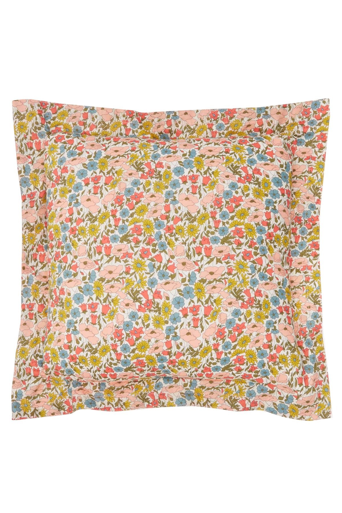 Topstitch Cushion made with Liberty Fabric POPPY & DAISY - Coco & Wolf