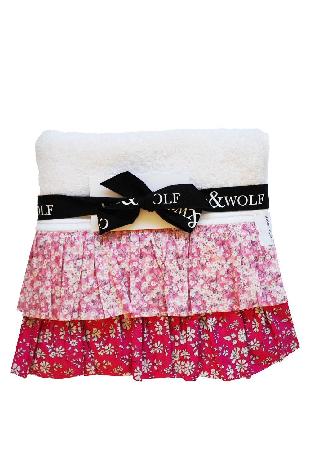 Coco & Wolf Ruffle Edge Towel made with Liberty Fabric MITSI VALERIA ...