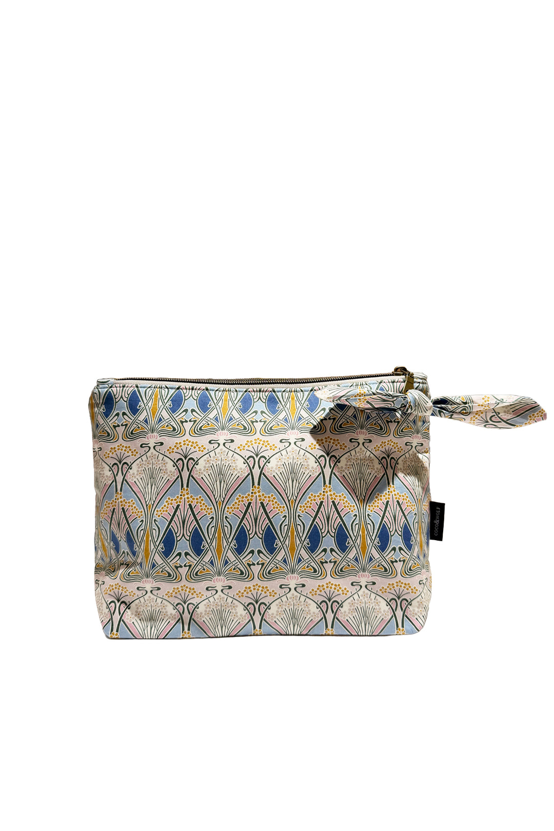 Medium Zip-Top Pouch made with Liberty Fabric IANTHE