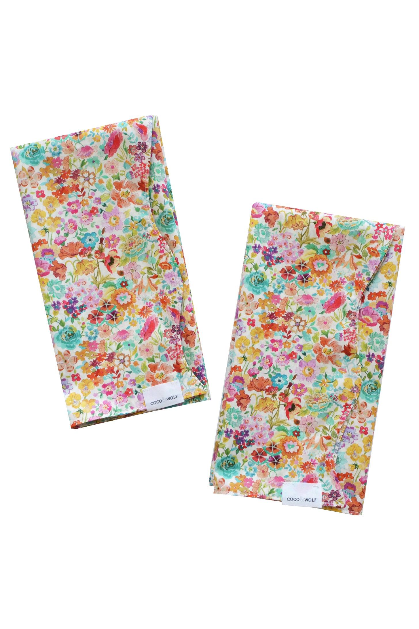 Wavy Napkin Set made with Liberty Fabric CLASSIC MEADOW & LILIBET - Coco & Wolf