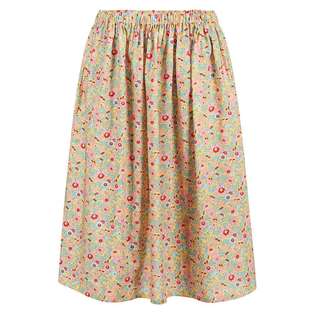 Women's Edie Midi Skirt made with Liberty Fabric BETSY - Coco & Wolf