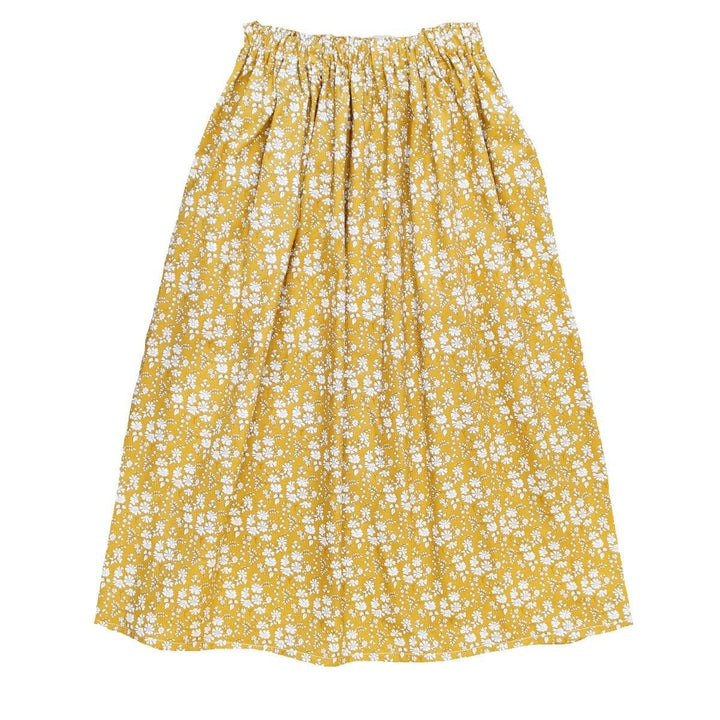 Women's Edie Midi Skirt made with Liberty Fabric CAPEL MUSTARD - Coco & Wolf